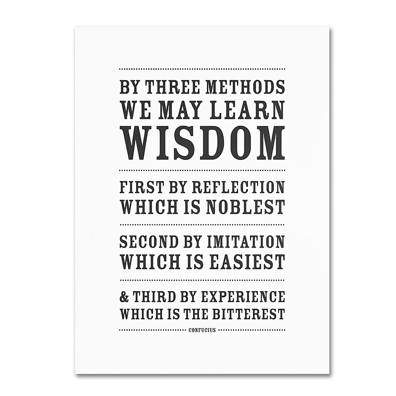 Trademark Megan Romo "Three Ways to Wisdom III" Gallery-Wrapped Canvas Art, 14" x 19" image 1
