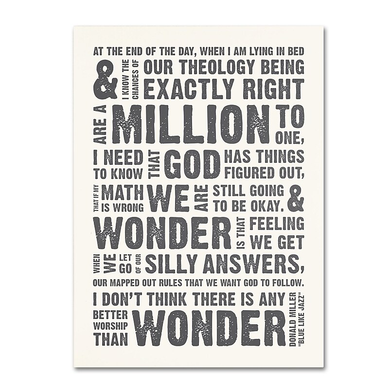 Trademark Megan Romo "Wonder as Worship V" Gallery-Wrapped Canvas Art, 26" x 32" image 1