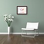 Trademark Michael Tompsett "Poltical Watercolor Map" Art, White Matte W/Wood Frame, 16" x 20"~#|#~m001701944_sc7