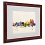 Trademark Michael Tompsett "Calcutta Skyline" Art, White Matte W/Wood Frame, 16" x 20"~#|#~m001702010_sc7