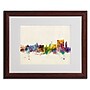 Trademark Michael Tompsett "Calcutta Skyline" Art, White Matte W/Wood Frame, 16" x 20"~#|#~m001702011_sc7