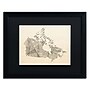 Trademark Michael Tompsett "Old Sheet Music Map of Canada" Art, Black Matte W/Black Frame, 16" x 20"~#|#~m001702256_sc7