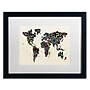 Trademark Michael Tompsett "Paint Splashes..World II" Art, White Matte W/Black Frame, 16" x 20"~#|#~m001702319_sc7