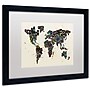 Trademark Michael Tompsett "Paint Splashes..World II" Art, White Matte W/Black Frame, 16" x 20"~#|#~m001702320_sc7