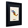 Trademark Michael Tompsett "Mexico Watercolor Map" Art, Black Matte W/Black Frame, 11" x 14"~#|#~m001702389_sc7