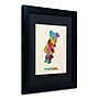 Trademark Michael Tompsett "Portugal Watercolor Map" Art, Black Matte W/Black Frame, 11" x 14"~#|#~m001702413_sc7