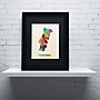 Trademark Michael Tompsett "Portugal Watercolor Map" Art, Black Matte W/Black Frame, 11" x 14"~#|#~m001702414_sc7