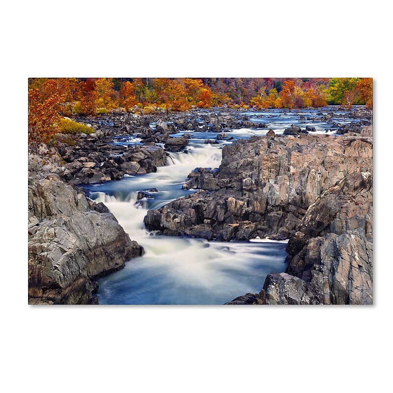 Trademark CATeyes "Great Falls" Gallery-Wrapped Canvas Art, 30" x 47" image 1