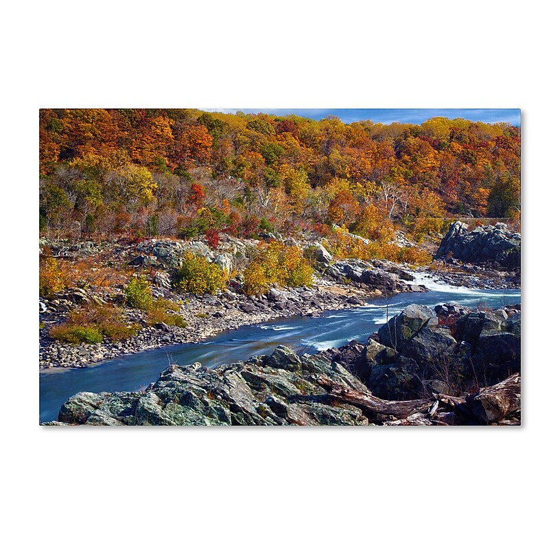 Trademark CATeyes "Potomac Autumn" Gallery-Wrapped Canvas Art, 30" x 47" image 1