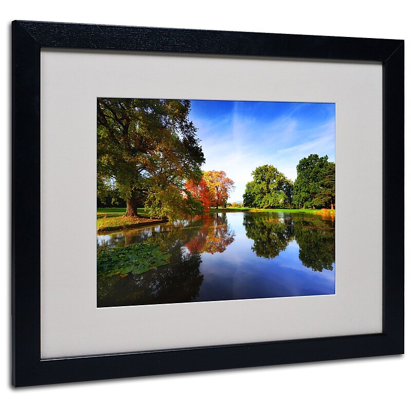 Trademark Philippe Sainte-Laudy "Autumnal Beauty" Art, White Matte With Black Frame, 16" x 20" image 1