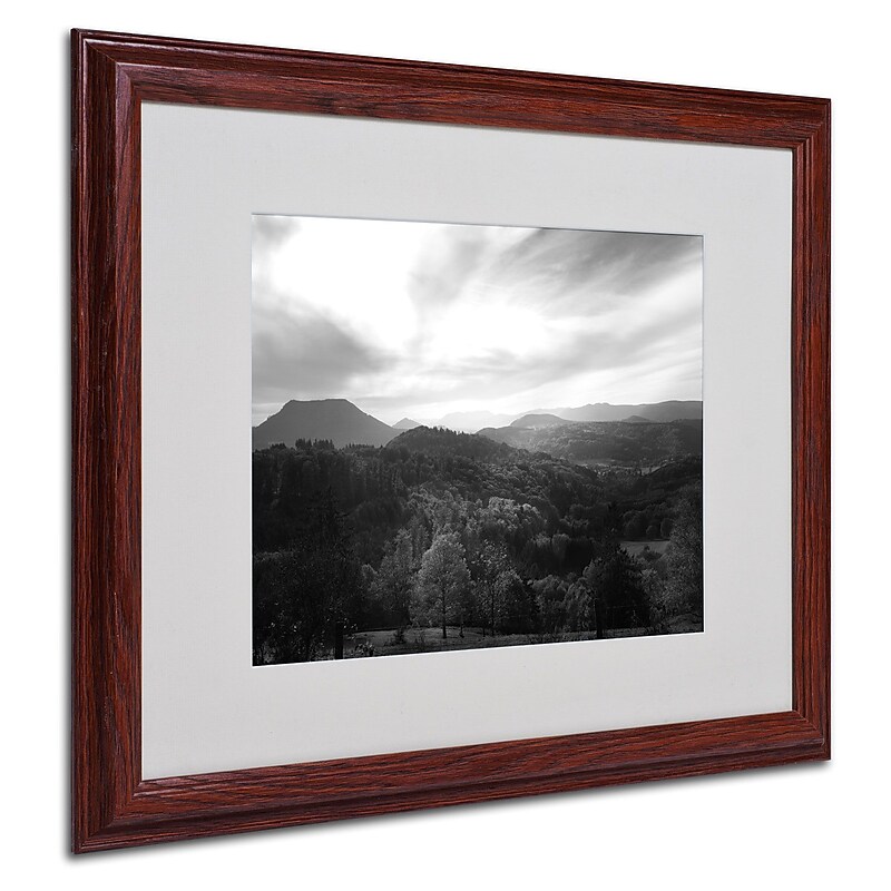 Trademark Philippe Sainte-Laudy "Over the Lighting" Art, White Matte With Wood Frame, 16" x 20" image 1