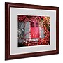 Trademark Philippe Sainte-Laudy "Red Windowpane" Art, White Matte With Wood Frame, 16" x 20"~#|#~m001703428_sc7