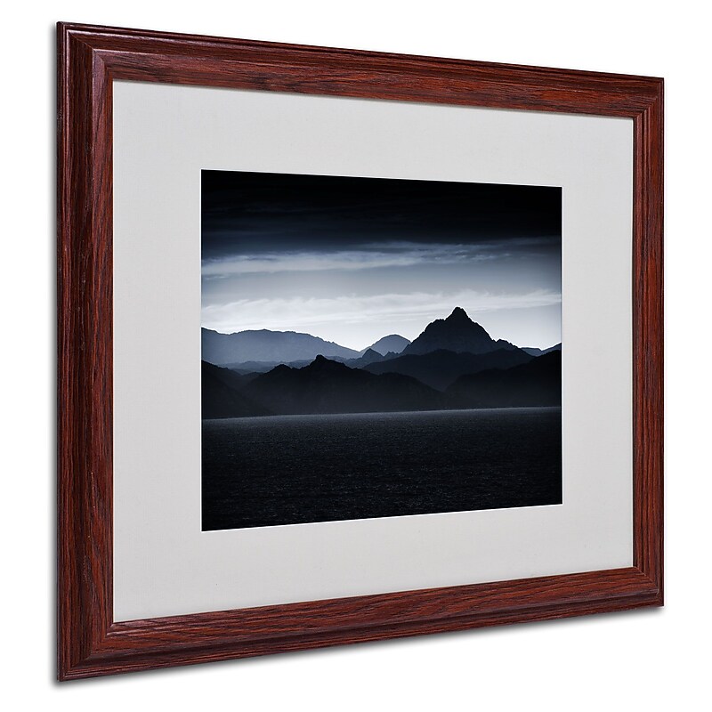 Trademark Philippe Sainte-Laudy "Beautiful Goodbye" Art, White Matte With Wood Frame, 16" x 20" image 1