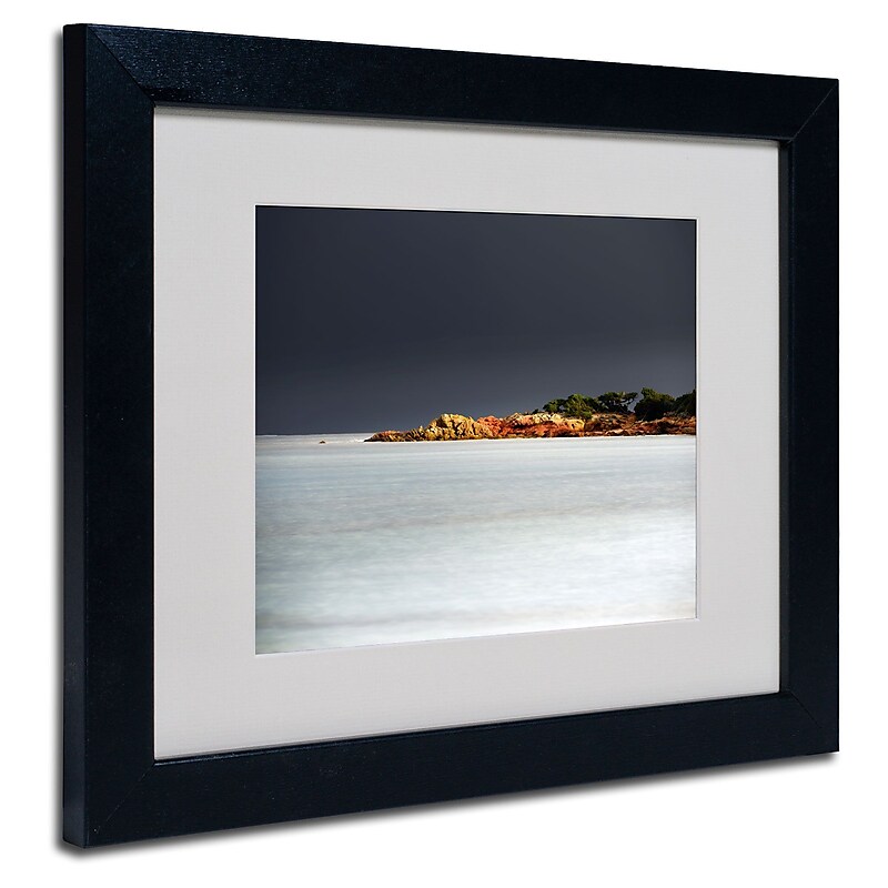 Trademark Philippe Sainte-Laudy "Deeper in the Dark" Art, White Matte With Black Frame, 11" x 14" image 1