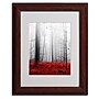 Trademark Philippe Sainte-Laudy "Little Red Carpet" Art, White Matte With Wood Frame, 11" x 14"~#|#~m001703803_sc7