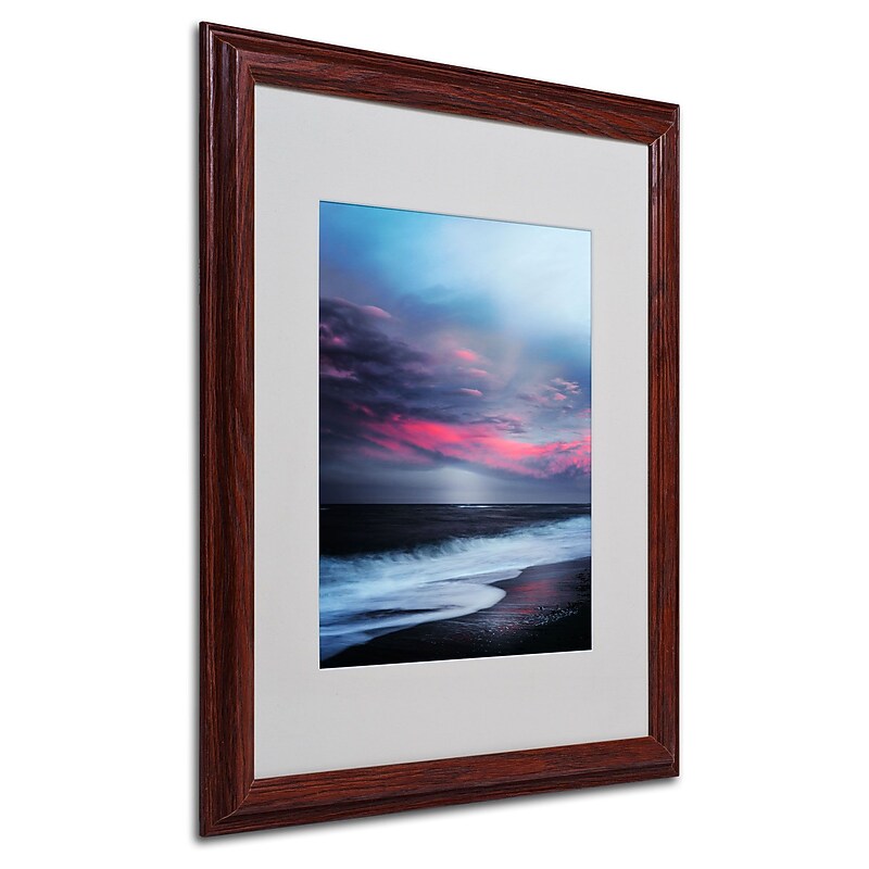 Trademark Philippe Sainte-Laudy "Salt Water Sound" Art, White Matte With Wood Frame, 16" x 20" image 1
