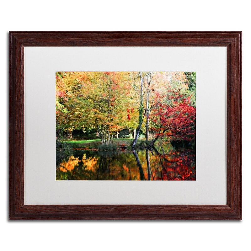 Trademark Philippe Sainte-Laudy "I'll Be There" Art, White Matte With Wood Frame, 16" x 20" image 1