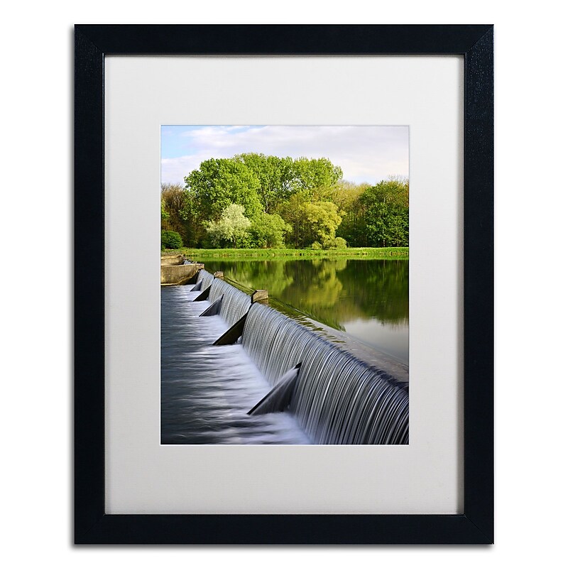 Trademark Philippe Sainte-Laudy "Vertical Activity" Art, White Matte With Black Frame, 16" x 20" image 1
