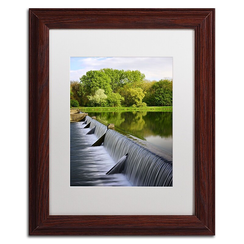 Trademark Philippe Sainte-Laudy "Vertical Activity" Art, White Matte With Wood Frame, 11" x 14" image 1