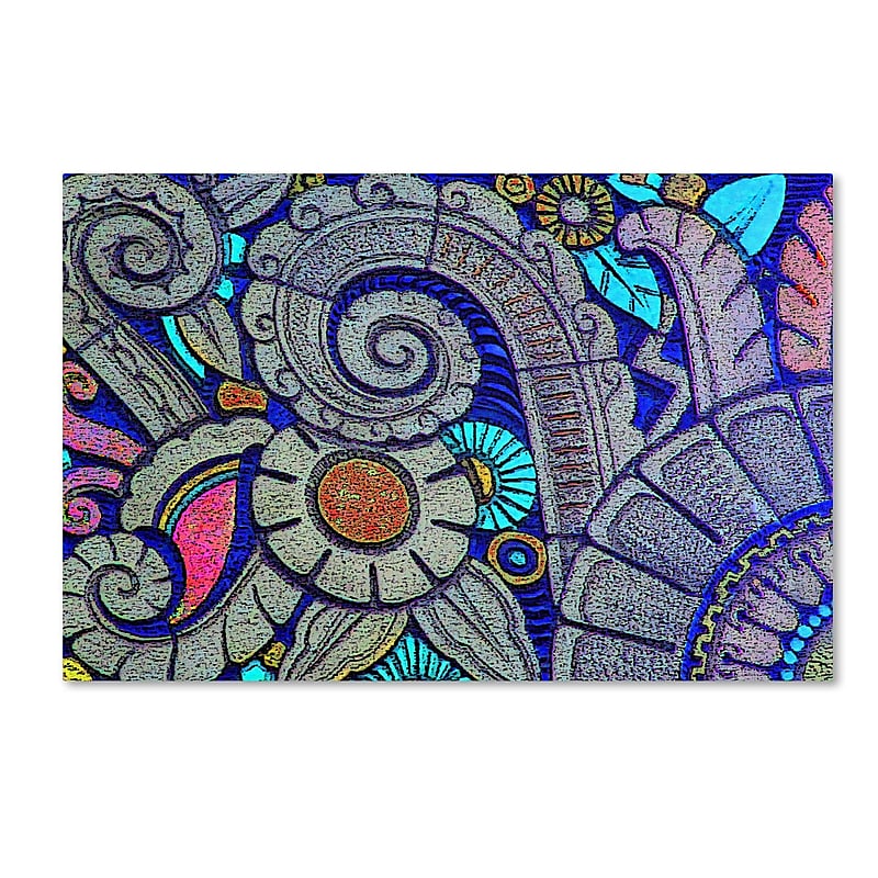 Trademark Patty Tuggle "Flower Power" Gallery-Wrapped Canvas Art, 12" x 19" image 1