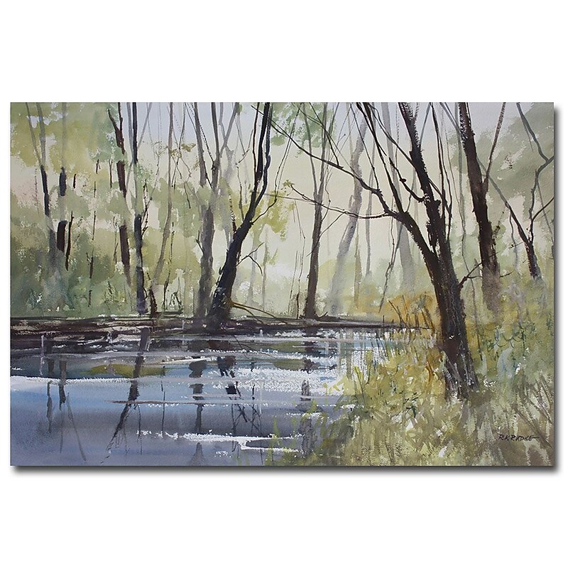 Trademark Ryan Radke "Pine River Reflections" Gallery-Wrapped Canvas Art, 22" x 32" image 1