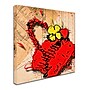 Trademark Roderick Stevens "Flower Purse Yellow on Red" Gallery-Wrapped Canvas Art, 35" x 35"~#|#~m001704482_sc7