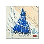 Trademark Roderick Stevens "Shoulder Dress Blue n White" Gallery-Wrapped Canvas Art, 35" x 35"~#|#~m001704517_sc7