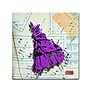 Trademark Roderick Stevens "Shoulder Dress Purple n Black" Gallery-Wrapped Canvas Art, 18" x 18"~#|#~m001704571_sc7