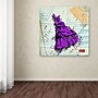 Trademark Roderick Stevens "Shoulder Dress Purple n Black" Gallery-Wrapped Canvas Art, 18" x 18"~#|#~m001704573_sc7