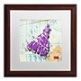 Trademark Roderick Stevens "Shoulder Dress Purple n White" Art, White Matte W/Wood Frame, 16" x 16"~#|#~m001704595_sc7