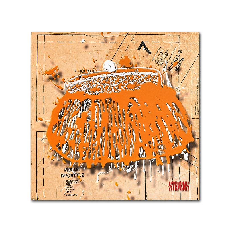 Trademark Roderick Stevens "Snap Purse Orange" Gallery-Wrapped Canvas Art, 24" x 24" image 1