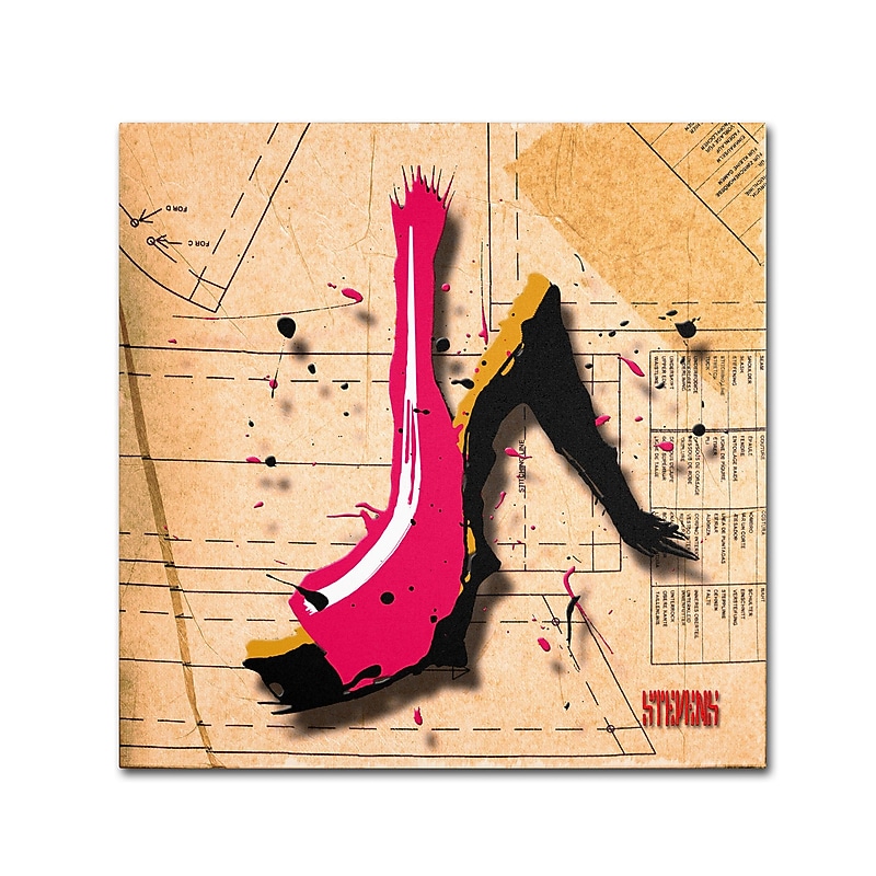 Trademark Roderick Stevens "Suede Heel Pink" Gallery-Wrapped Canvas Art, 35" x 35" image 1