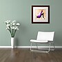 Trademark Roderick Stevens "Suede Heel Purple" Art, White Matte With Wood Frame, 16" x 16"~#|#~m001704864_sc7