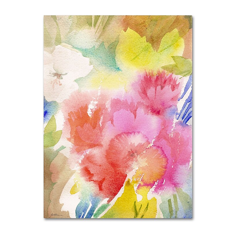 Trademark Sheila Golden "Sonoma Garden" Gallery-Wrapped Canvas Art, 35" x 47" image 1