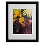 Trademark Sheila Golden "Tropical Evening" Art, White Matte With Black Frame, 16" x 20"~#|#~m001705002_sc7