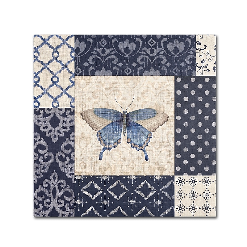 Trademark Daphne Brissonnet "Indigo Nature I" Gallery-Wrapped Canvas Art, 14" x 14" image 1