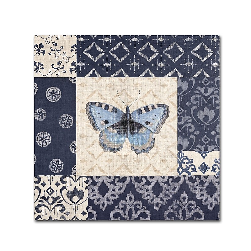 Trademark Daphne Brissonnet "Indigo Nature II" Gallery-Wrapped Canvas Art, 14" x 14" image 1
