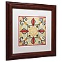 Trademark Daphne Brissonnet "Bohemian...Square II" Art, White Matte W/Wood Frame, 11" x 11"~#|#~m001706213_sc7