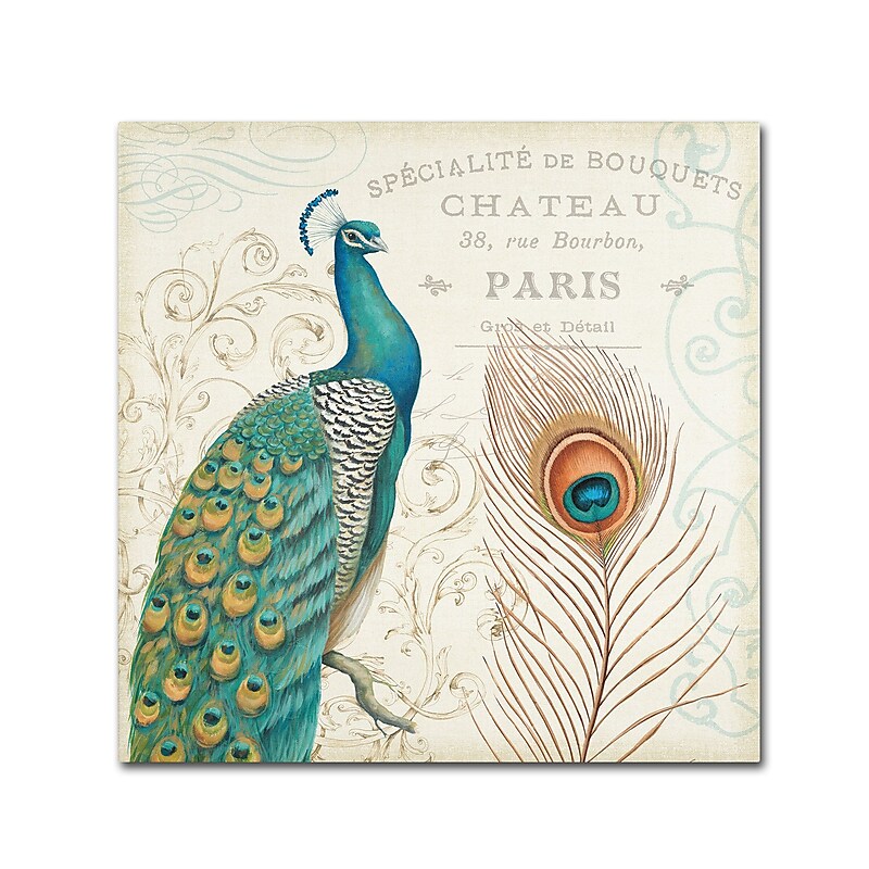 Trademark Daphne Brissonnet "Majestic Beauty I Square" Gallery-Wrapped Canvas Art, 14" x 14" image 1