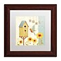 Trademark Daphne Brissonnet "Welcome Home I" Art, White Matte W/Wood Frame, 11" x 11"~#|#~m001706309_sc7