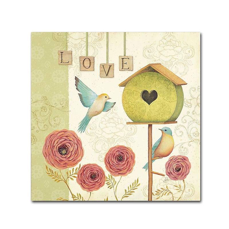 Trademark Daphne Brissonnet "Welcome Home II" Gallery-Wrapped Canvas Art, 14" x 14" image 1
