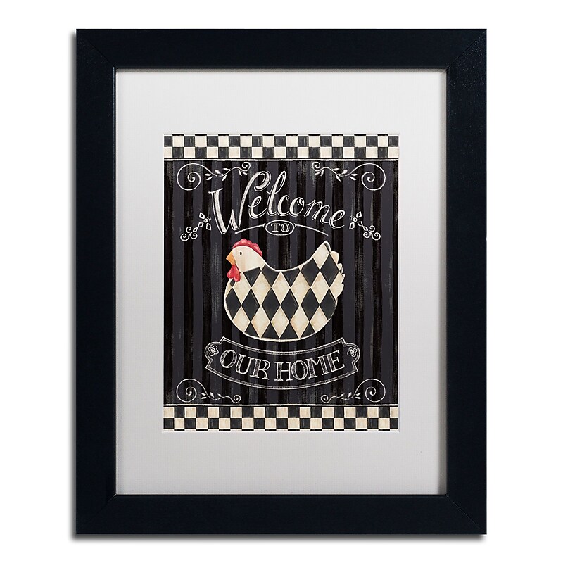 Trademark Daphne Brissonnet "Casual Country II" Art, White Matte W/Black Frame, 11" x 14" image 1