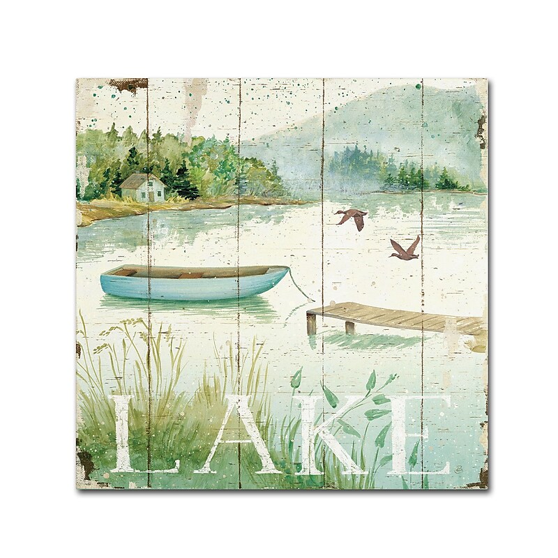 Trademark Daphne Brissonnet "Lakeside II" Gallery-Wrapped Canvas Art, 14" x 14" image 1