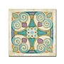 Trademark Daphne Brissonnet "Birds Garden Tile I" Gallery-Wrapped Canvas Art, 14" x 14"~#|#~m001706416_sc7
