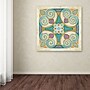 Trademark Daphne Brissonnet "Birds Garden Tile I" Gallery-Wrapped Canvas Art, 14" x 14"~#|#~m001706418_sc7