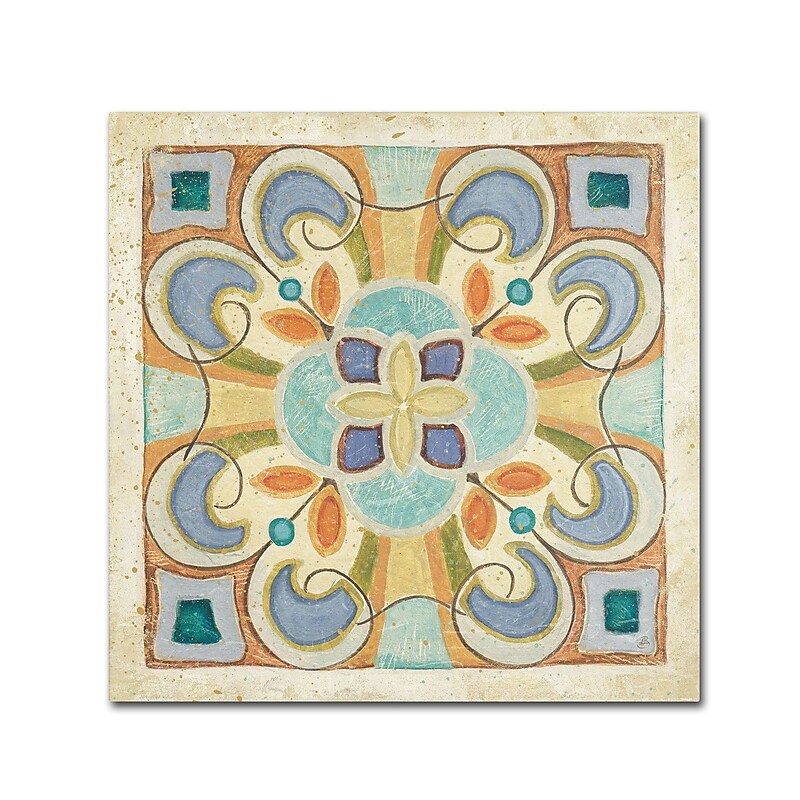 Trademark Daphne Brissonnet "Birds Garden Tile II" Gallery-Wrapped Canvas Art, 35" x 35" image 1