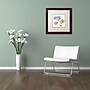 Trademark Daphne Brissonnet "Oceanography IV" Art, White Matte W/Wood Frame, 16" x 16"~#|#~m001706486_sc7