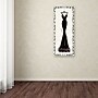 Trademark Emily Adams "Couture Noir Original I with Border" Gallery-Wrapped Canvas Art, 20" x 47"~#|#~m001706672_sc7