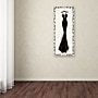 Trademark Emily Adams "Couture Noir Original III with Border" Gallery-Wrapped Canvas Art, 10" x 24"~#|#~m001706678_sc7