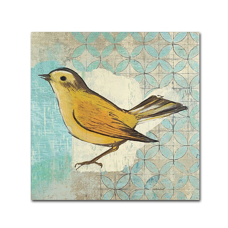 Trademark Kathrine Lovell "Wilson Warbler II" Gallery-Wrapped Canvas Art, 24" x 24" image 1